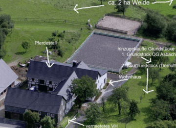 Wohn – Ensemble mit 2 Häusern, Stallungen, Reitplatz und Weiden!, 53567 Asbach/Westerwald