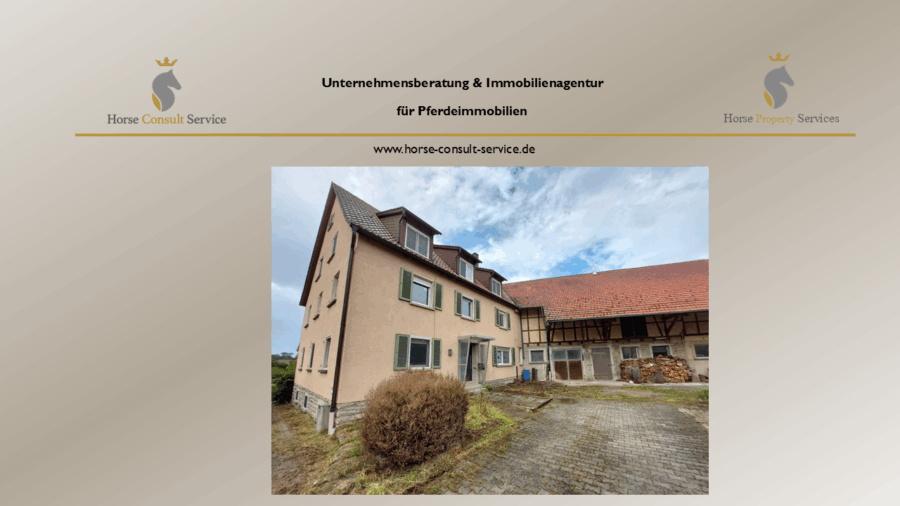 Einzigartiger Gutshof mit Ausbaupotenzial – Wohnen, Arbeiten & Pferde- bzw. Tierhaltung vereint, 97996 Niederstetten, Reiterhof